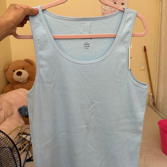 The Pleasing Ribbed Tank Top in Blue Size XL Brand New - Picture 10 of 11